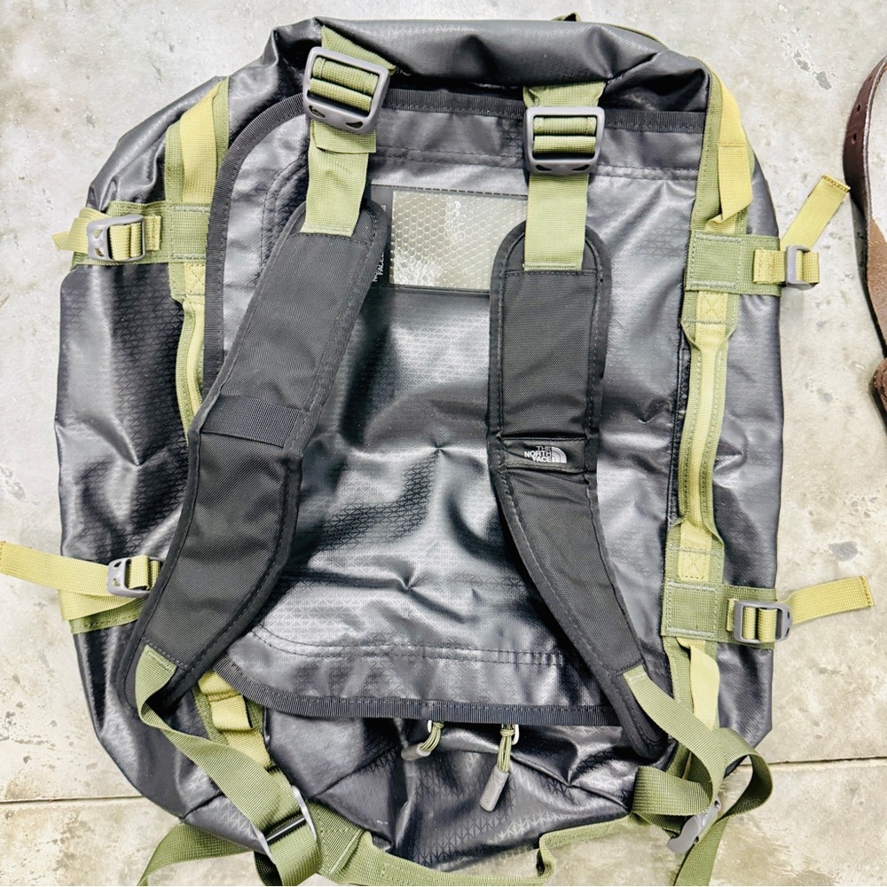 The North Face Black and Green Outdoor Backpack